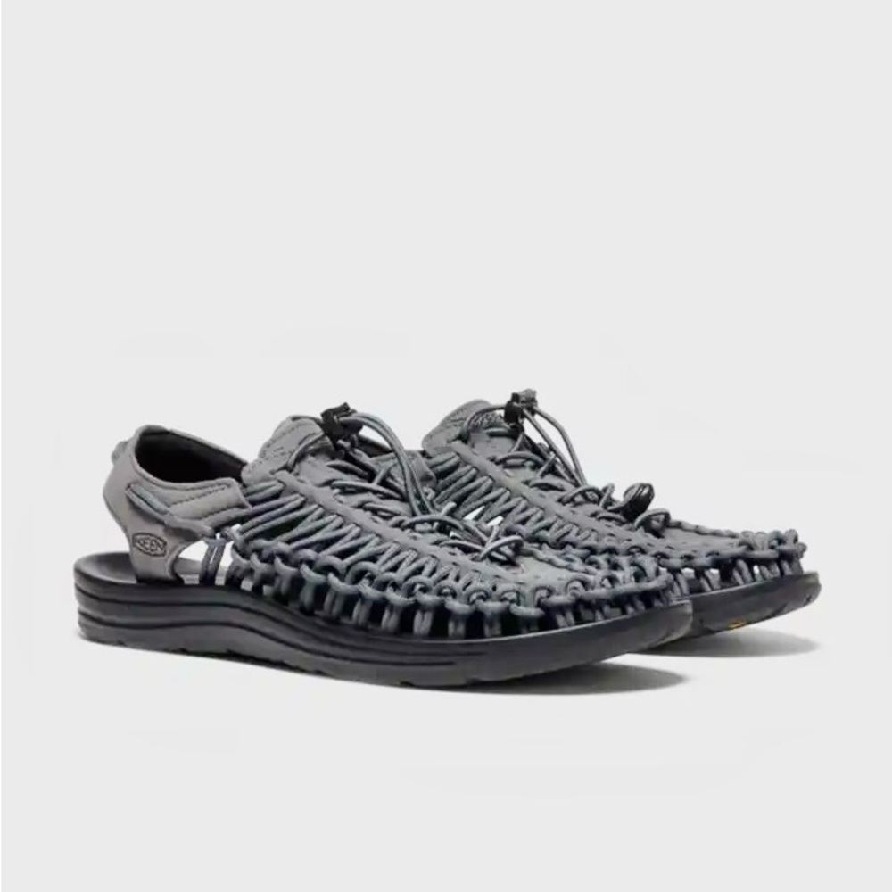 KEEN Uneek Grey Lavender Woven Sandals Waterproof Shoes Hiking Outdoor Fishing